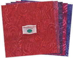 Wilmington Prints Vermillion-Aire Fabric Kit - 10 inch Squares