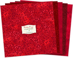 Wilmington Prints Ruby Days Fabric Kit - 10 inch Squares
